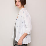 VIOLET SHIRT, WHITE COTTON