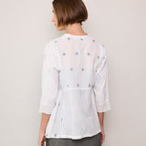 VIOLET SHIRT, WHITE COTTON
