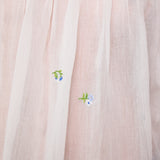 GARDEN  SHEER DRESS, IVORY SILK