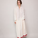 FLORA SKIRT, IVORY COTTON