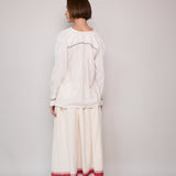 FLORA SKIRT, IVORY COTTON