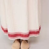 FLORA SKIRT, IVORY COTTON