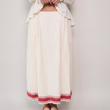 FLORA SKIRT, IVORY COTTON