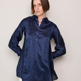 SEA SHIRT, NAVY SILK