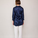 SEA SHIRT, NAVY SILK