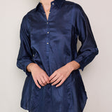 SEA SHIRT, NAVY SILK