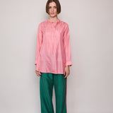 RUBY SHIRT, PINK SILK
