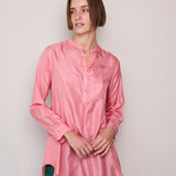 RUBY SHIRT, PINK SILK
