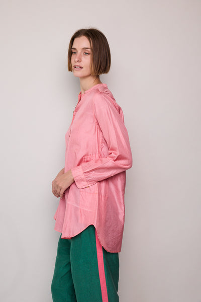 RUBY SHIRT, PINK SILK