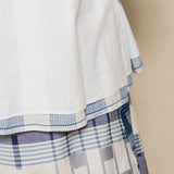 SITARA BLOUSE, IVORY // BLUE REVERSIBLE