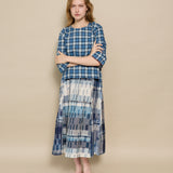MADRAS BLOUSE, BLUE CHECKERED