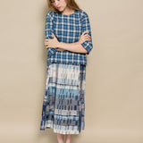 MADRAS BLOUSE, BLUE CHECKERED