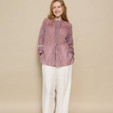 RASAM BLOUSE, RED CHECKERED