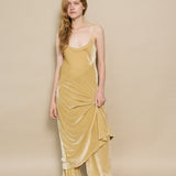 SURYA PANT, GOLD SILK VELVET