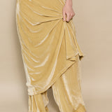 SURYA PANT, GOLD SILK VELVET