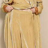 SURYA PANT, GOLD SILK VELVET