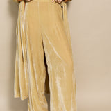 SURYA PANT, GOLD SILK VELVET