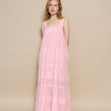 ROSE PLEAT DRESS, VOILE PINK