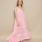 ROSE PLEAT DRESS, VOILE PINK