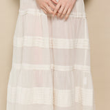 IVES PLEAT DRESS, VOILE IVORY