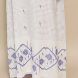 NILA SWING DRESS, IVORY // INDIGO JAMDANI COTTON