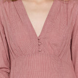 BELLA DRESS, RED CHECK HANDLOOM COTTON