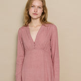 BELLA DRESS, RED CHECK HANDLOOM COTTON
