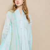 NEERJA DRESS, SKY BLUE COTTON