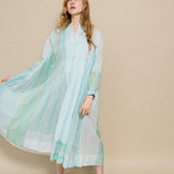 NEERJA DRESS, SKY BLUE COTTON