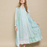 NEERJA DRESS, SKY BLUE COTTON
