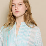 NEERJA DRESS, SKY BLUE COTTON