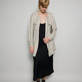 RANI COAT DRESS MINI, BEIGE//BLACK COTTON SILK