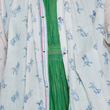 AMBER SHIRT, IVORY // INDIGO COTTON