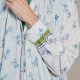 AMBER SHIRT, IVORY // INDIGO COTTON