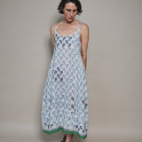 AMBER SLIP, FLORAL BLOCKPRINT COTTON