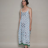 AMBER SLIP, FLORAL BLOCKPRINT COTTON