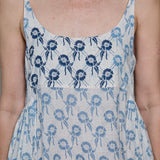 AMBER SLIP, FLORAL BLOCKPRINT COTTON