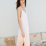 ORCHID SLIP, COTTON PEACH/WHITE
