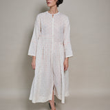 NIDI DRESS, IVORY / RED