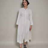 NIDI DRESS, IVORY / RED