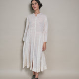 NIDI DRESS, IVORY / RED