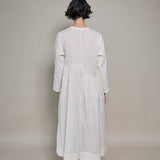 NIDI DRESS, IVORY / RED