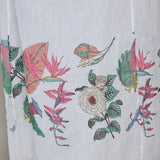 BOTANIC SILK DRESS, IVORY FLORAL BLOCKPRINT