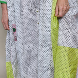 PROTEA DRESS, IVORY / BLACK BOTANIC SILK