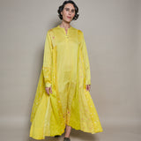 MAYA DRESS, YELLOW SILK