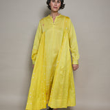 MAYA DRESS, YELLOW SILK