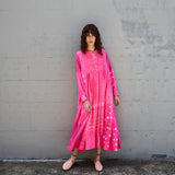 FRANGIPANI DRESS, PINK SILK