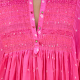 FRANGIPANI DRESS, PINK SILK