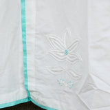 LOTUS EMBROIDERY MAXI SKIRT, IVORY COTTON SILK