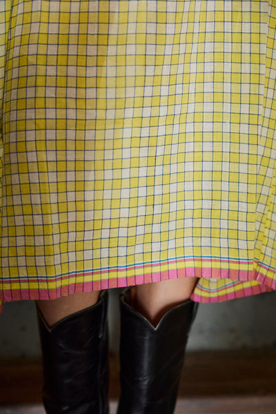 DAFFODIL SLIP DRESS, YELLOW COTTON